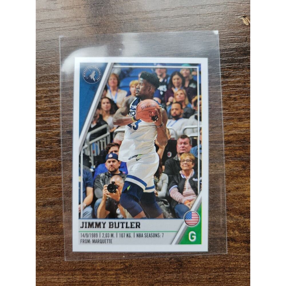 Jimmy Butler 2018-2019 Panini Sticker #309 - Minnesota Timberwolves -NBA - Italy
